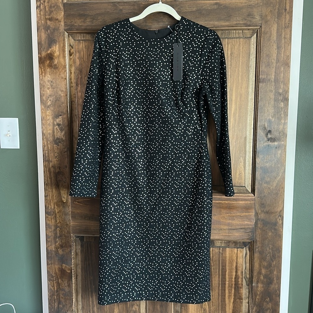 Black Halo Womens DeSoto Sheath Size 10 Black NWT - Picture 4 of 9